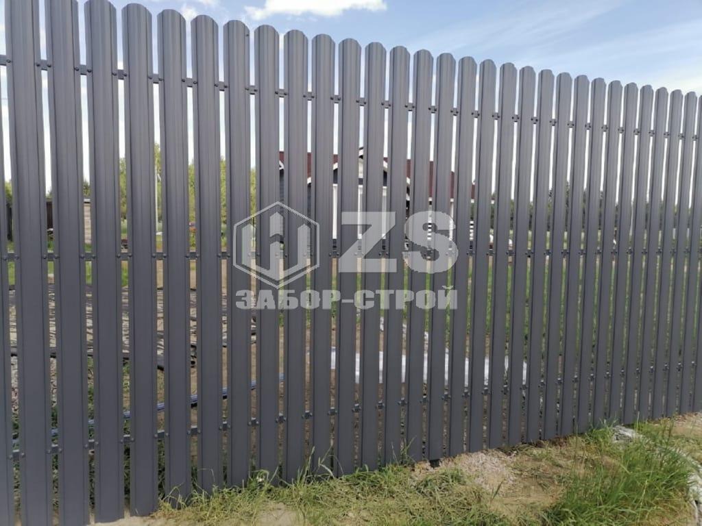 Забор из евроштакетника 147 метров Забор из евроштакетника 147 метров
